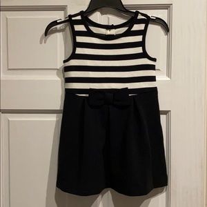 Janie & Jack NWT Girls Striped Dress w/bow SZ 3T